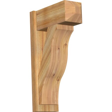 Ekena Millwork Funston Craftsman Rough Sawn Outlooker, Western Red Cedar, 8"W x 18"D x 30"H OUT08X18X30FST04RWR